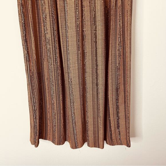 H&M orange black wide leg dot stripe high waisted crop pants 4 - Picture 3 of 8